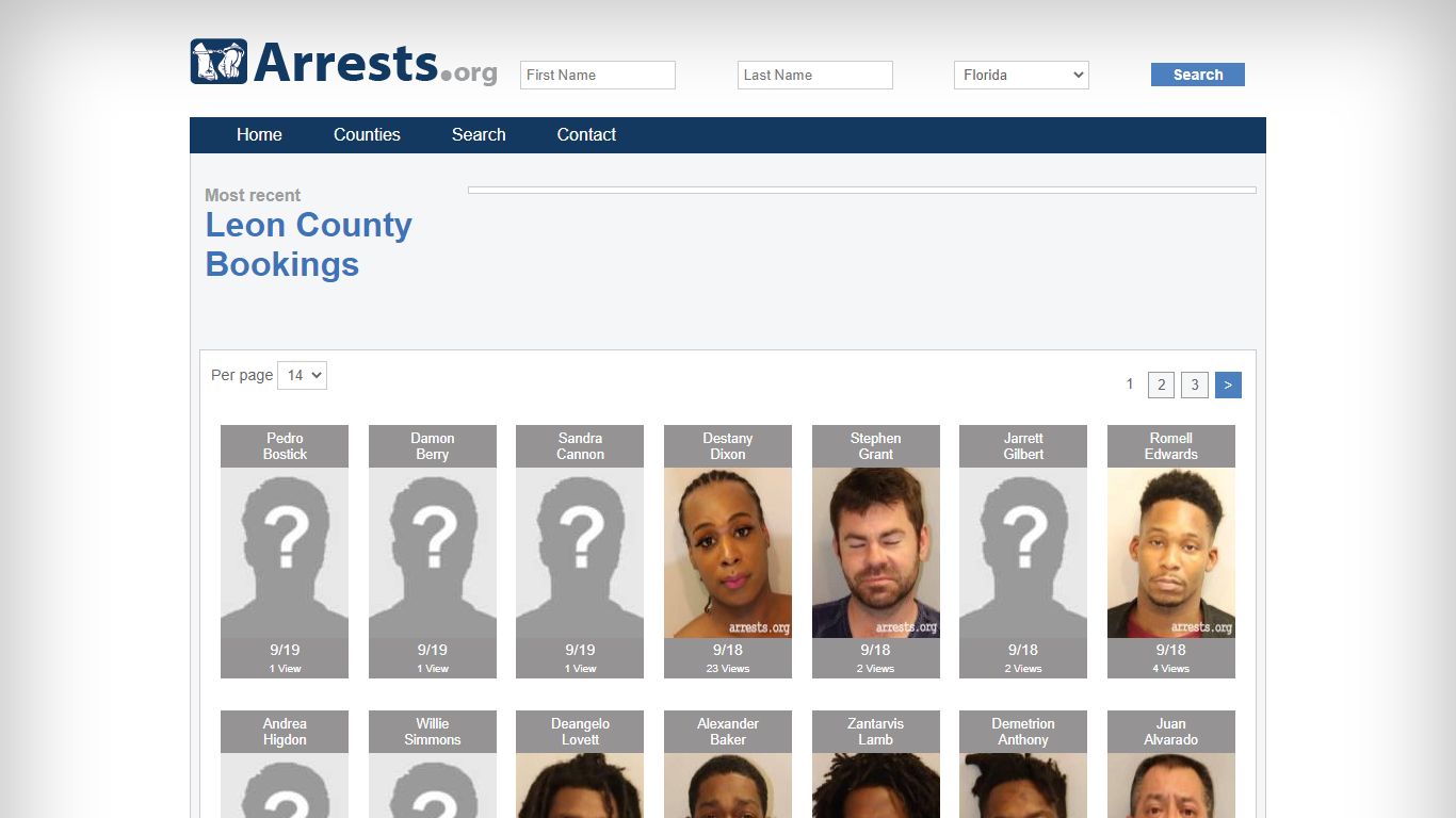 Leon County Arrests and Inmate Search